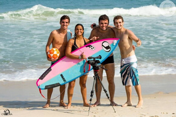Recentemente, Rafael Ciani filmou um campeonado de surfe no Rio de Janeiro