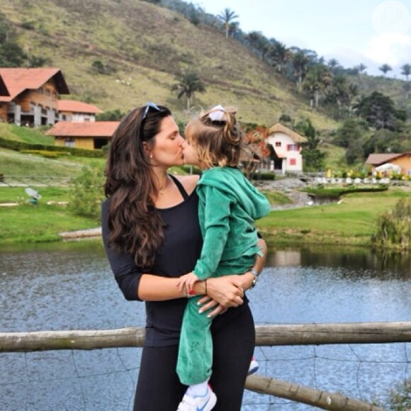Daniella Sarahyba curte a filha Gabriela, de 3 anos, nas horas de folga