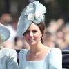 Kate Middleton prestigiou a tradicional parada militar 'Trooping The Colour', realizada em Londres, na Inglaterra, na manhã deste sábado, 9 de junho de 2018