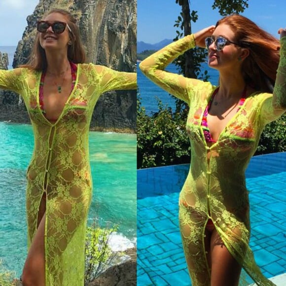 Nada de desperdício! Em 2017 durante viagem para Fernando de Noronha, Marina Ruy Barbosa foi flagrada usando o mesmo look que já havia vestido no réveillon de 2015 em Angra dos Reis. Além de antenada na moda, a atriz demonstra que é ecologicamente consciente!