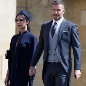Victoria Beckham e David Beckham foram juntos ao casamento de príncipe Harry e Meghan Markle, em maio