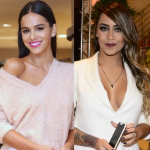 Bruna Marquezine e Rafaella Santos, irmã de Neymar, posaram juntas na Rússia e foram elogiadas pela mãe do jogador: 'Lindas'