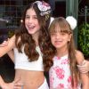 Rafaella Justus prestigiou o lançamento do canal de Youtube de Maria, de 10 anos, filha de Rodrigo Faro e Vera Viel