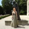 O vestido bem feminino de Chiara Ferragni para prestigiar o desfile da Dior