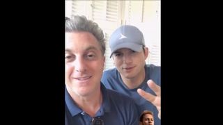 Com Luciano Huck, Ashton Kutcher opina sobre Neymar em jogo: 'Merecia Oscar'
