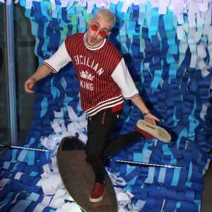 O digital influencer e empresário Léo Picon no lançamento da coleção 'Urban', da grife de calçados Democrata, em São Paulo, na noite desta quarta-feira, 4 de julho de 2018