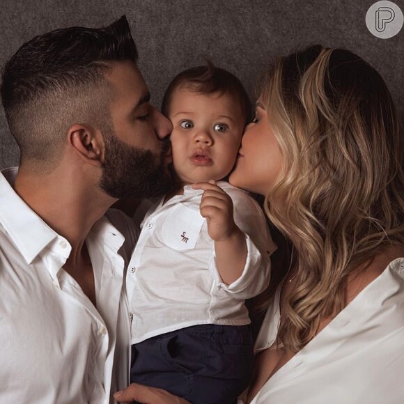 Andressa Suita e Gusttavo Lima são pais do pequeno Gabriel, que completou 1 ano em junho de 2018