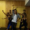 Tânia Mara fez coreografia com os bailarinos de sua equipe