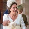 Filho de Kate Middleton e príncipe William, Louis, de 11 semanas, foi batizado nesta segunda-feira, dia 9 de julho de 2018, na Capela Real do Palácio de St. James, em Londres, na Inglaterra