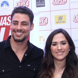 Tatá Werneck falou sobre casamento com Rafael Vitti na pré-estreia do filme 'Uma Quase Dupla', longa no qual atua com Cauã Reymond