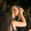 Larissa Manoela trocou beijos com namorado, Leo Cidade, após festa do cantor Nego do Borel na madrugada desta terça-feira, 10 de julho de 2018