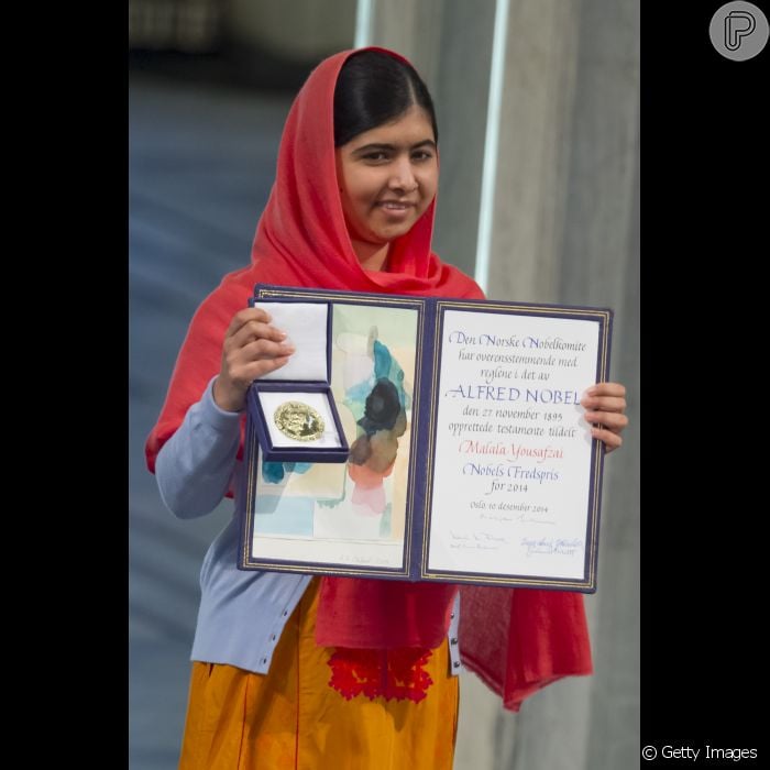 Malala Yousafzai Recebeu O Prêmio Nobel Da Paz Em Dezembro De 2014, Por ...