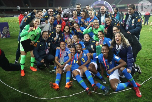 A seleção brasileira de futebol feminino é heptacampeã da Copa América de futebol feminino