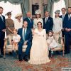 A família real no batizado de Louis, filho de Kate Middleton e Príncipe William, em julho