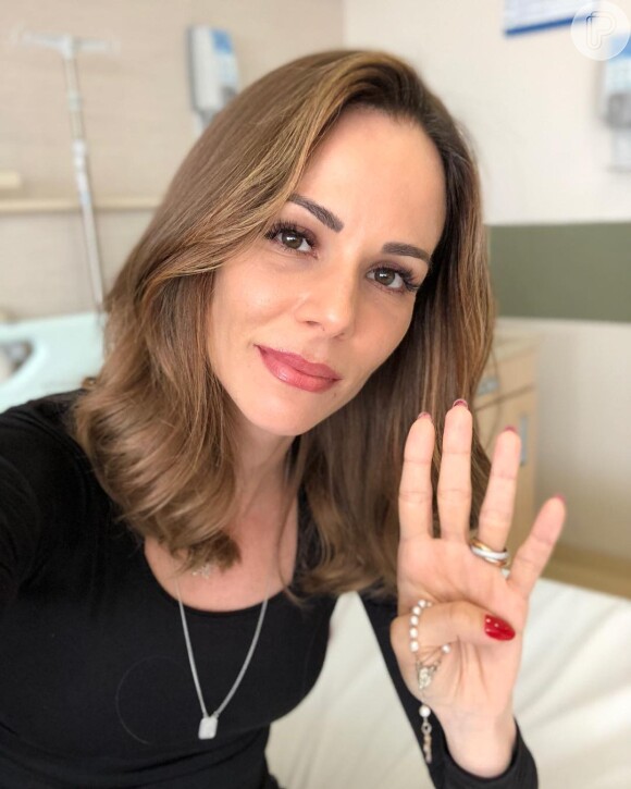 Ana Furtado faz 4ª sessão de quimioterapia nesta segunda-feira, 23 de julho de 2018