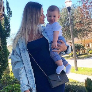 'Orgulhoso da sua força de vontade, da sua garra e do seu otimismo. Com muita luta e força me deu mais um grande presente', disse Gusttavo Lima para Andressa Suita