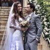 Emilio Orciollo Netto subiu ao altar no último domingo, 27 de julho de 2014, com a namorada, Mariana Barreto. Em seu Instagram o ator comemorou: 'Casamento sem filtro. Amo você'