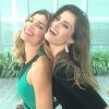 Grazi Massafera e Isabelli Fontana se encontraram na tarde desta terça-feira, 29 de julho de 2014, no shopping Village Mall, na Barra da Tijuca, Zona Oeste do Rio