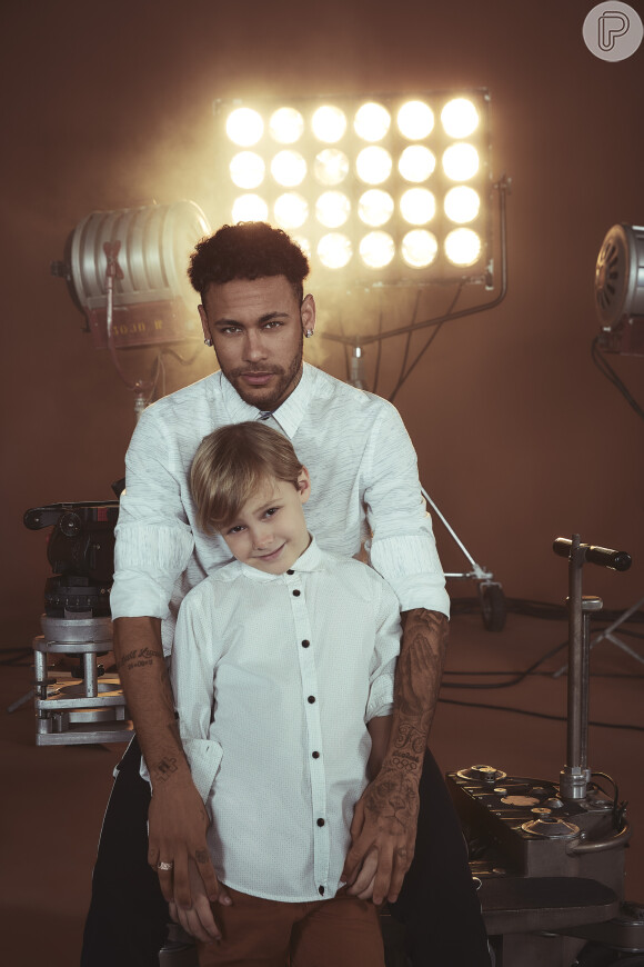 Neymar e o filho, Davi Lucca, são destaques da campanha de Dia dos Pais da C&A