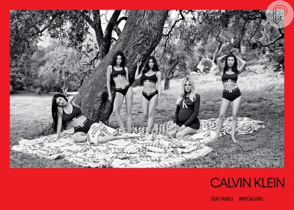 Esta é a segunda Campanha CK com irmãs Kardashian-Jenner em que participam Kourtney, Khloé, Kim, Kylie Jenner e Kendall Jenner