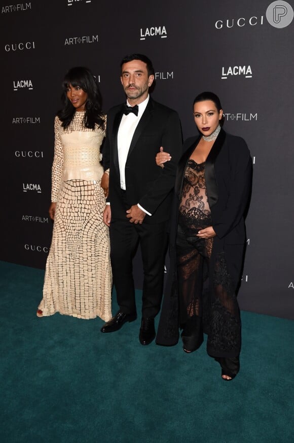 Riccardo Tisci desenhou vestidos para Naomi Campbell e Kim Kardashian