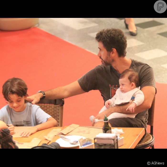 Eriberto Leão é pai de  João, de 7 anos, e Gael, de 11 meses 
