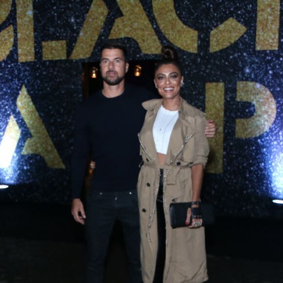 Juliana Paes prestigia aniversário de 44 anos da cantora Preta Gil em festa realizada na Ilha Itanhangá, Barra da Tijuca, zona oeste do Rio de Janeiro, na noite desta quarta-feira, 8 de agosto de 2018