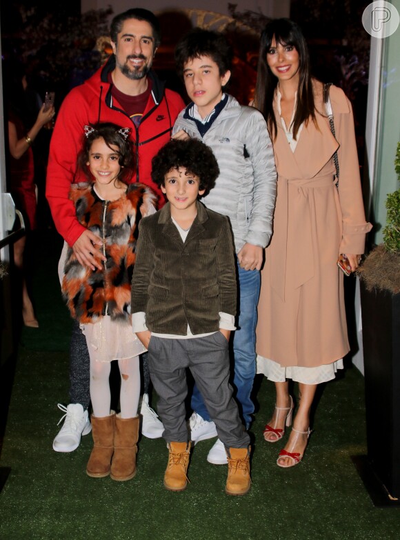 Marcos Mion e Suzana Gullo são pais de Romeo, de 13 anos, Donatella, de 9, e Stefano, de 8