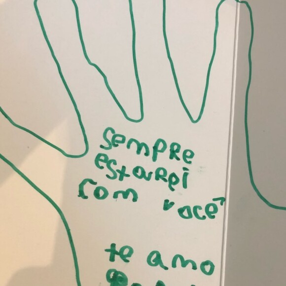 Neymar foi homenageado pelo filho, Davi Lucca, neste domingo, 12 de agosto de 2018