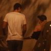 Joelma e o ex-namorado Alessandra Cavalcante passearam de mãos dadas após jantarem em um restaurante do Jardim Botânico
