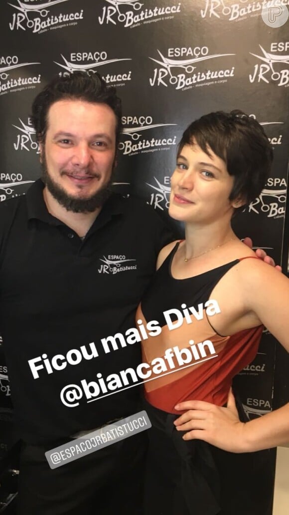 O hairstylist Jr Batistucci definiu o novo cabelo de Bianca Bin como 'praticidade e empoderamento'