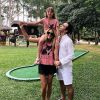Rafa Justus apareceu no Instagram de Ticiane Pinheiro brincando em cama elástica