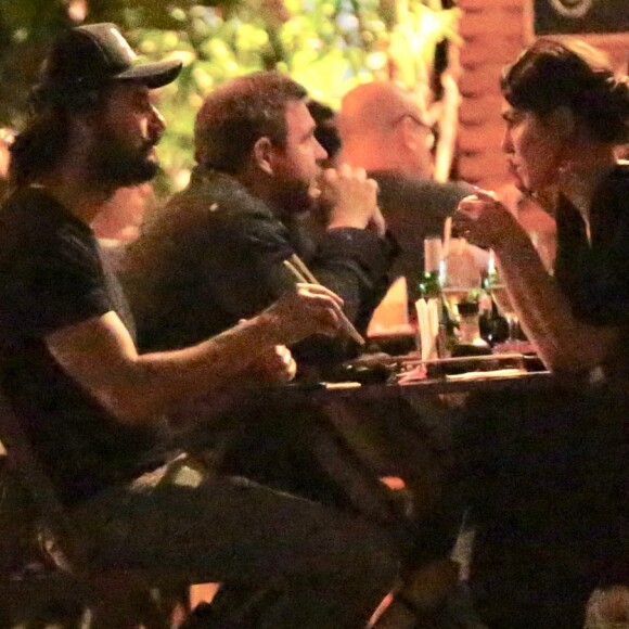 Rodrigo Santoro e Mel Fronckowiak jantaram na Gávea, Zona Sul do Rio