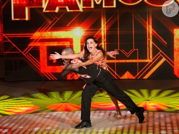 10 de agosto de 2014 - Lucélia Santos foi a revelação do 'Dança dos Famosos' e recebeu elogio de todos os jurados