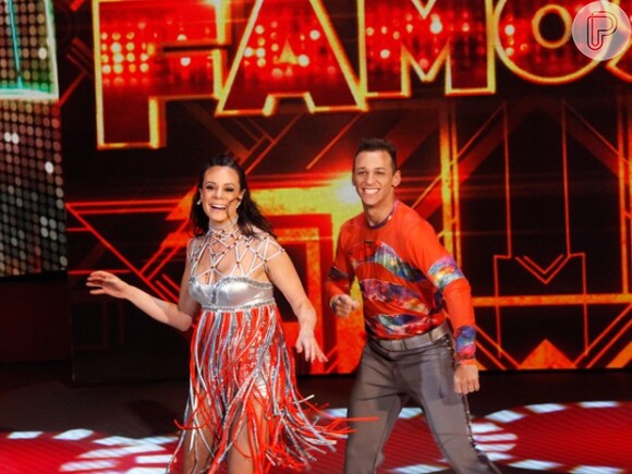 10 de agosto de 2014 - Vanessa foi para a repescagem no 'Dança dos Famosos' com votos dos jurados e do auditório
