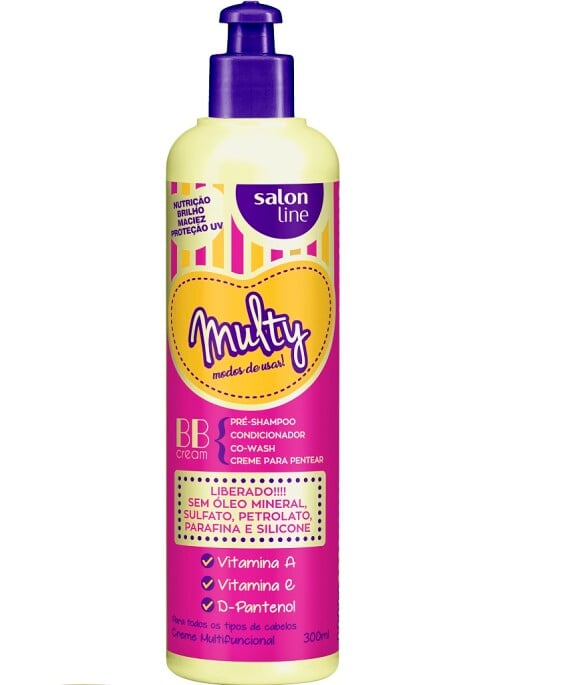 O gel creme multifuncional Multy, da Salon Line, é multifuncional e pode ser usado nos cabelos em transição: serve como pré-shampoo, condicionador, co-wash e creme para pentear