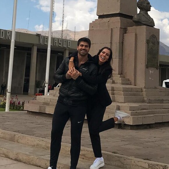 Adriana Sant'Anna e o marido, Rodrigão, estão compartilhando fotos da viagem no Instagram