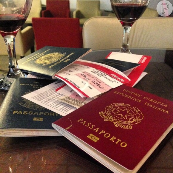 Giovanna Antonelli posta foto dos passaportes no Instagram