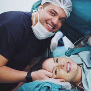 Wesley Safadão esteve ao lado de Thyane Dantas no nascimento de Dom