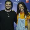 Bruno Gissoni e Yanna Lavigne no show dos Tribalistas, na Jeunesse Arena, zona oeste do Rio, neste sábado, 6 de outubro de 2018