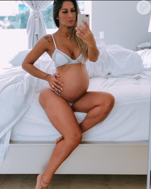 'Já não consigo dormir há um tempo, já está difícil para respirar, difícil para comer', contou Mayra Cardi sobre gravidez de Sophia