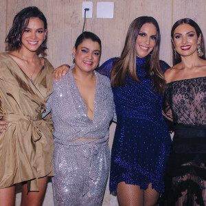 Patricia Poeta ganhou parabéns de Ivete Sangalo nos bastidores da festa da Le Lis Blanc