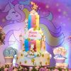 Filha de Solange Almeida escolheu Unicórnio como tema da festa de aniversário de 5 anos