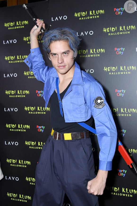 O ator Dylan Sprouse marcou presença na 19ª festa de Halloween de Heidi Klum em Nova York, nos Estados Unidos, na noite desta quarta-feira, 31 de outubro de 2018