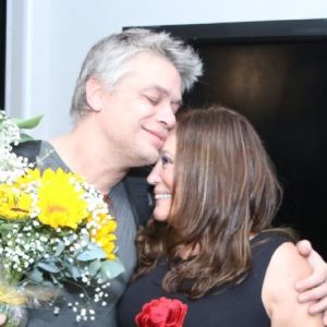 Fabio Assunção recebeu Susana Vieira na pré-estreia da peça 'Dogville', na noite desta sexta-feira, 2 de novembro de 2018
