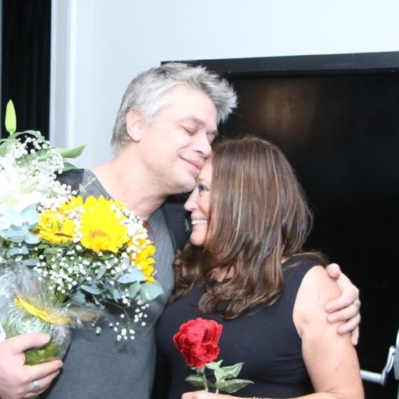 Fabio Assunção recebeu Susana Vieira na pré-estreia da peça 'Dogville', na noite desta sexta-feira, 2 de novembro de 2018