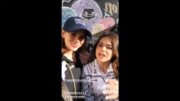 Bruna Marquezine e Maisa Silva se divertiram em Los Angeles, nos Estados Unidos