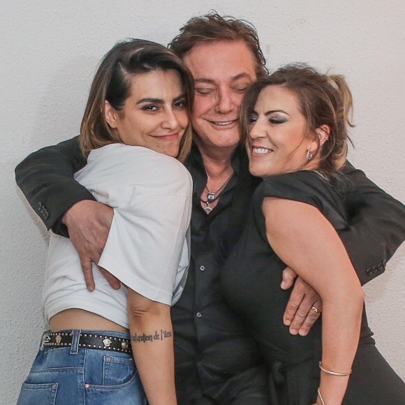 Cleo prestigiou o show de Fábio Jr. no Vivo Rio, na zona sul do Rio, neste sábado, 15 de dezembro de 2018