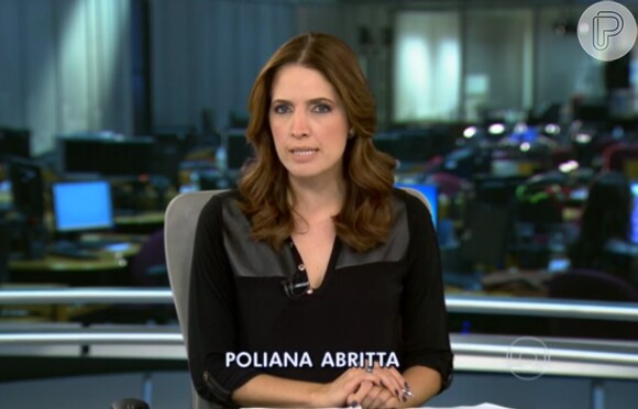 Poliana Abritta também ficou à frente do 'Jornal da Globo', nas férias de Christiane Pelajo