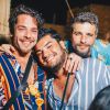 Gian Luca Ewbank, Bruno Gagliasso e amigo curtem festa 'Benção', promovida pela agência Carvalheira, em Fernando de Noronha, neste sábado, 29 de dezembro de 2018